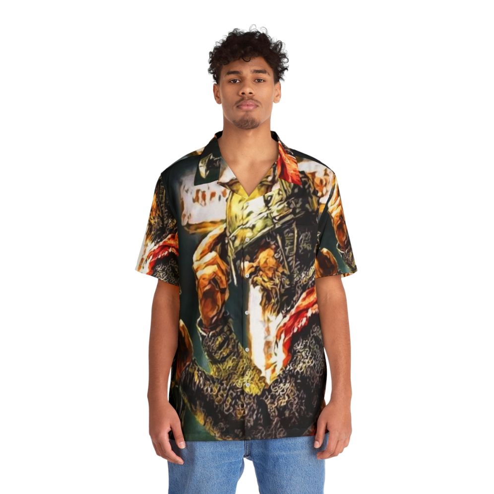 Crusader Knight Usyk Champion Hawaiian Shirt - People Front