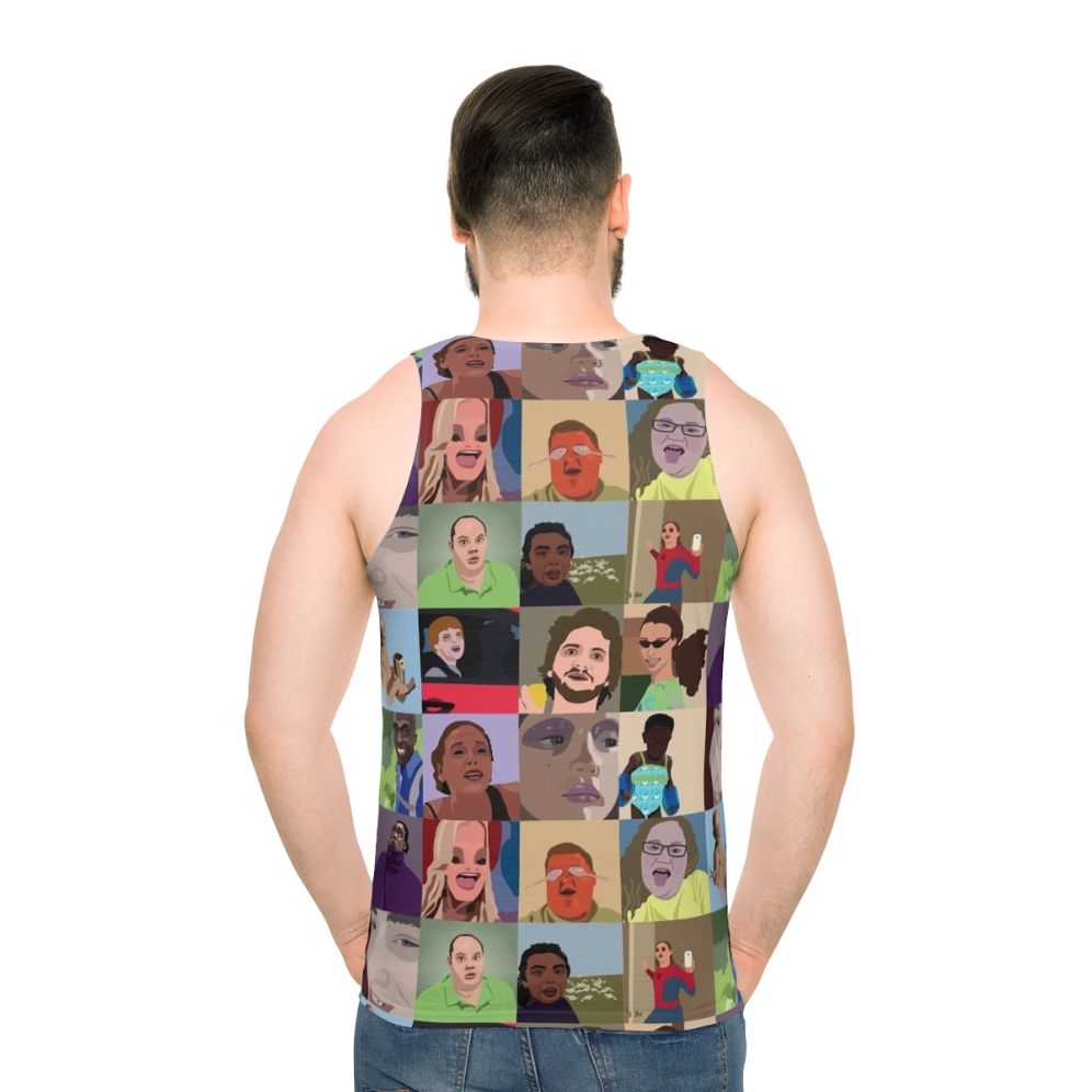 Vine Compilation Unisex Tank Top - men back