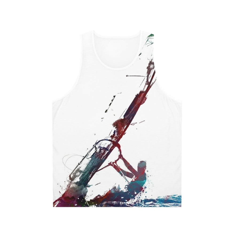 Windsurfing sport art unisex tank top