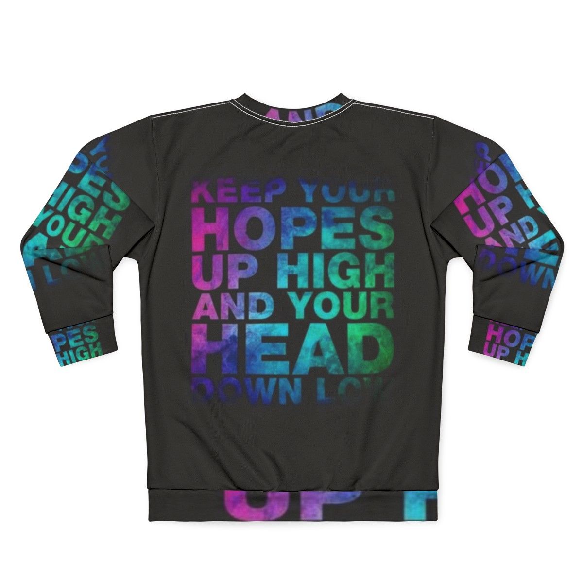 Hopes High emo sweatshirt for music fans - Back