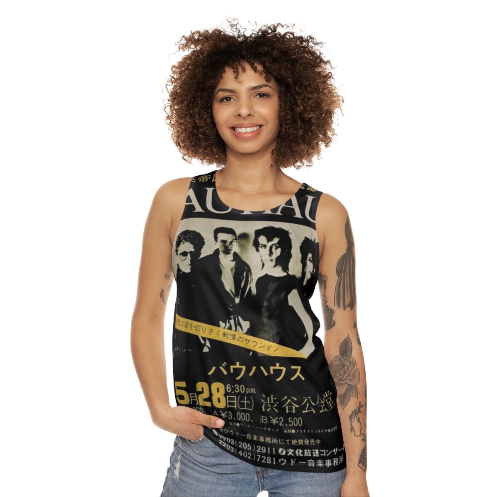 Bauhaus punk rock unisex tank top - women