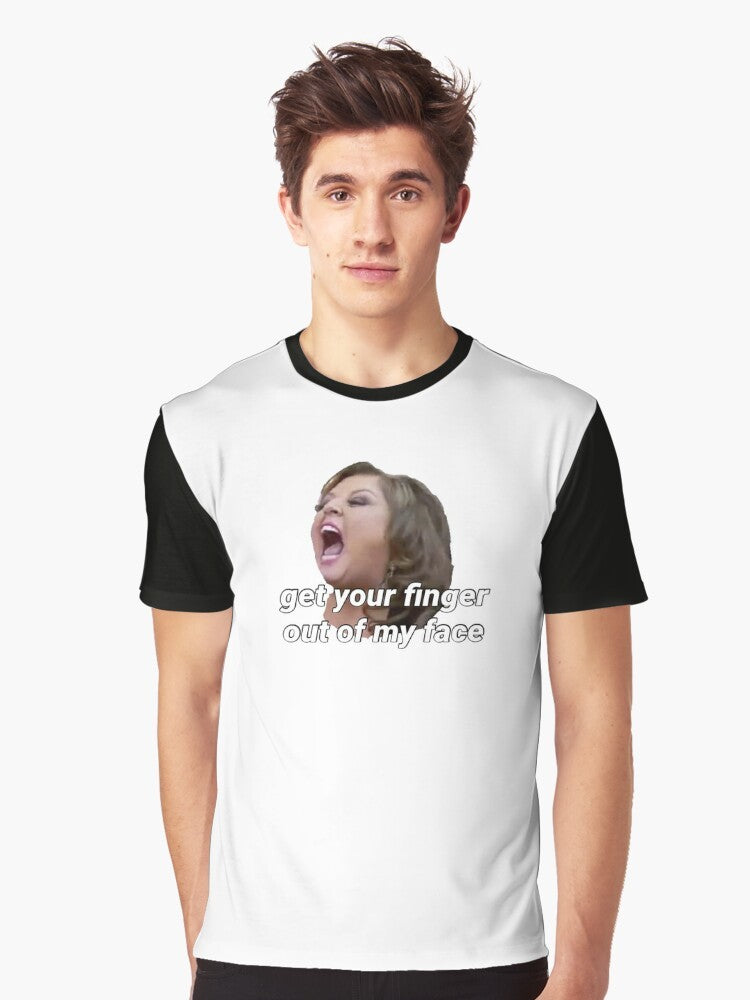 "Get Your Finger Out of My Face" Dance Moms Graphic T-Shirt with text and design - Men