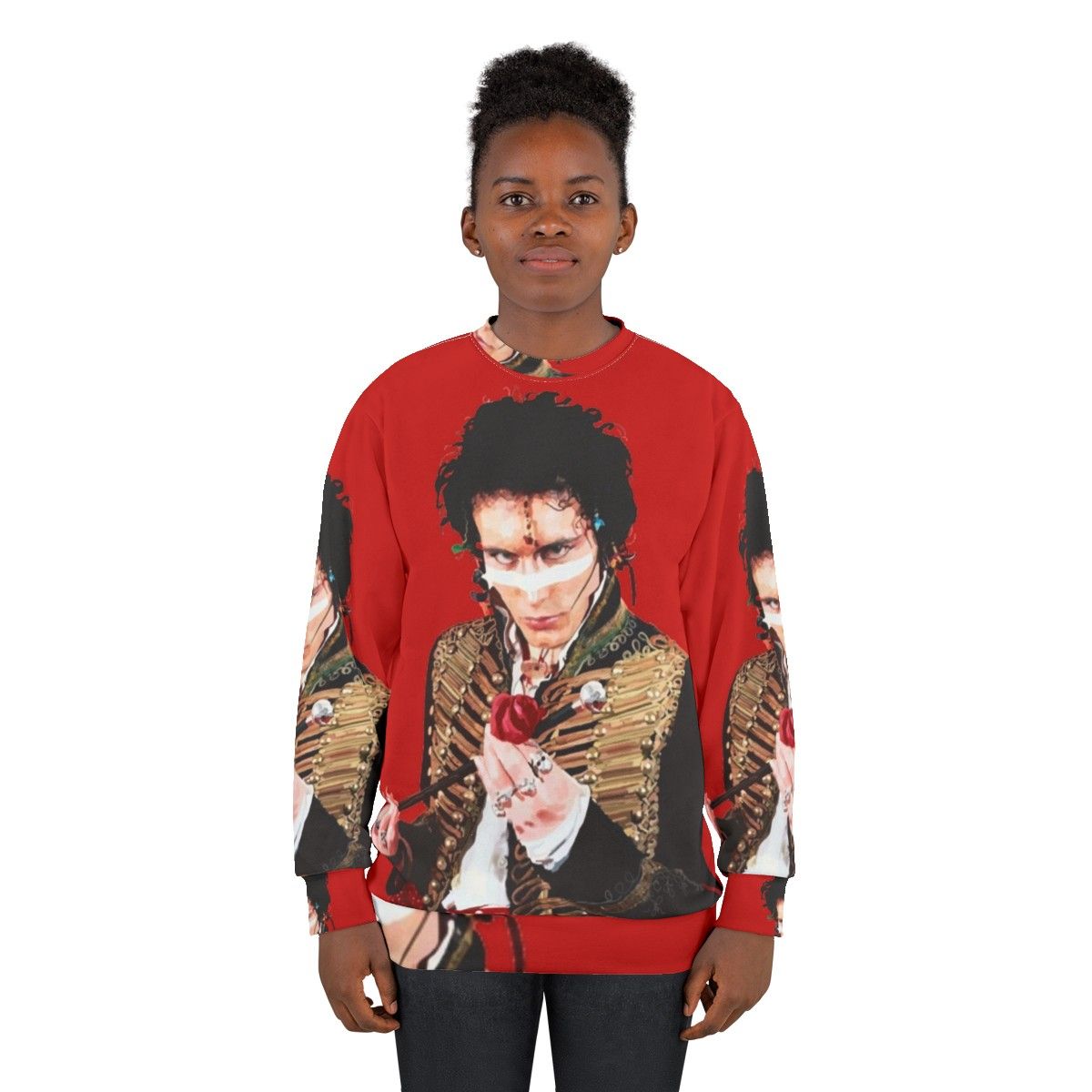 Adam Ant Inspired 80s Punk Rock Sweatshirt - women