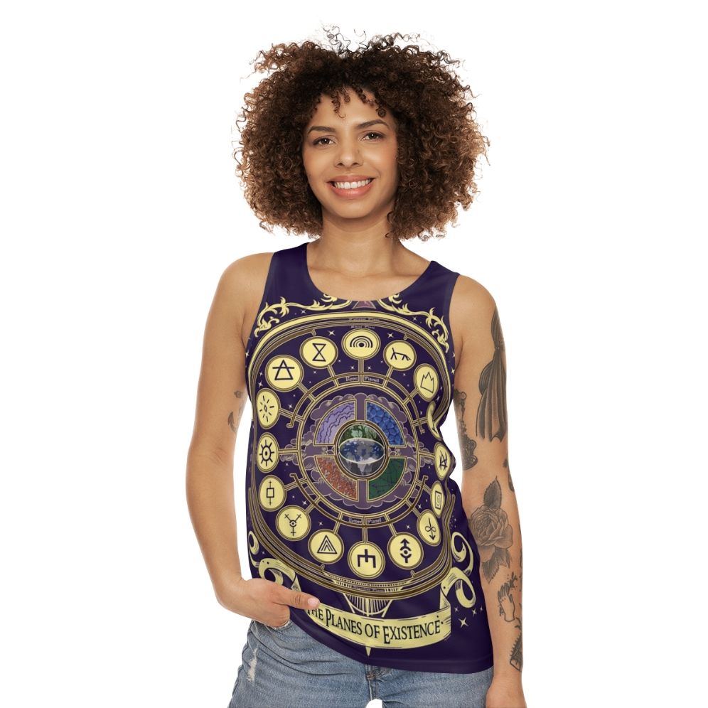 Planes of existence fantasy gaming tank top - women