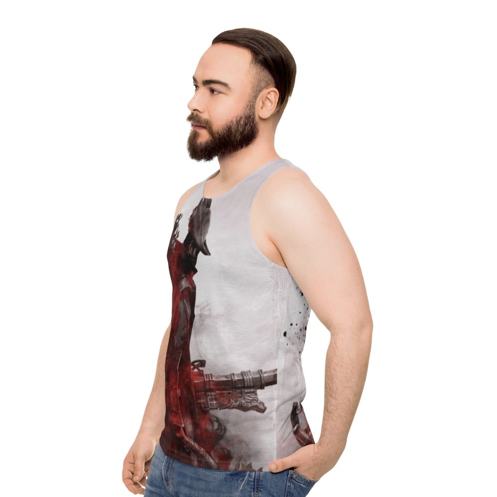 Bloodborne vector design high quality unisex tank top - men side