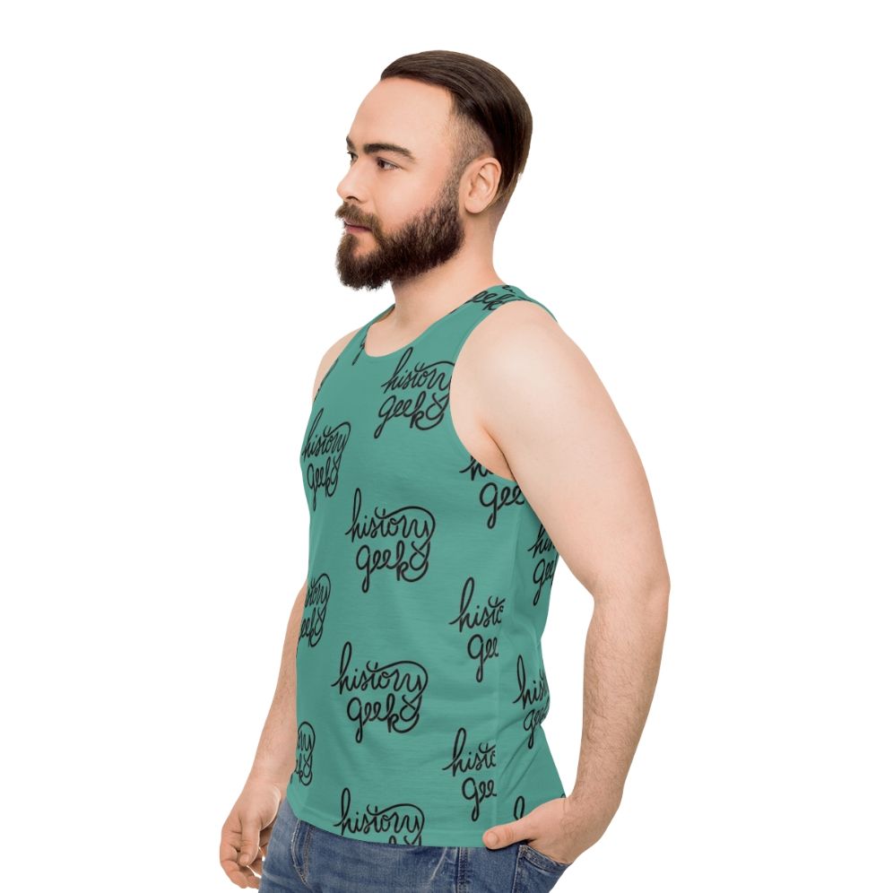 History Geek Unisex Tank Top - men side