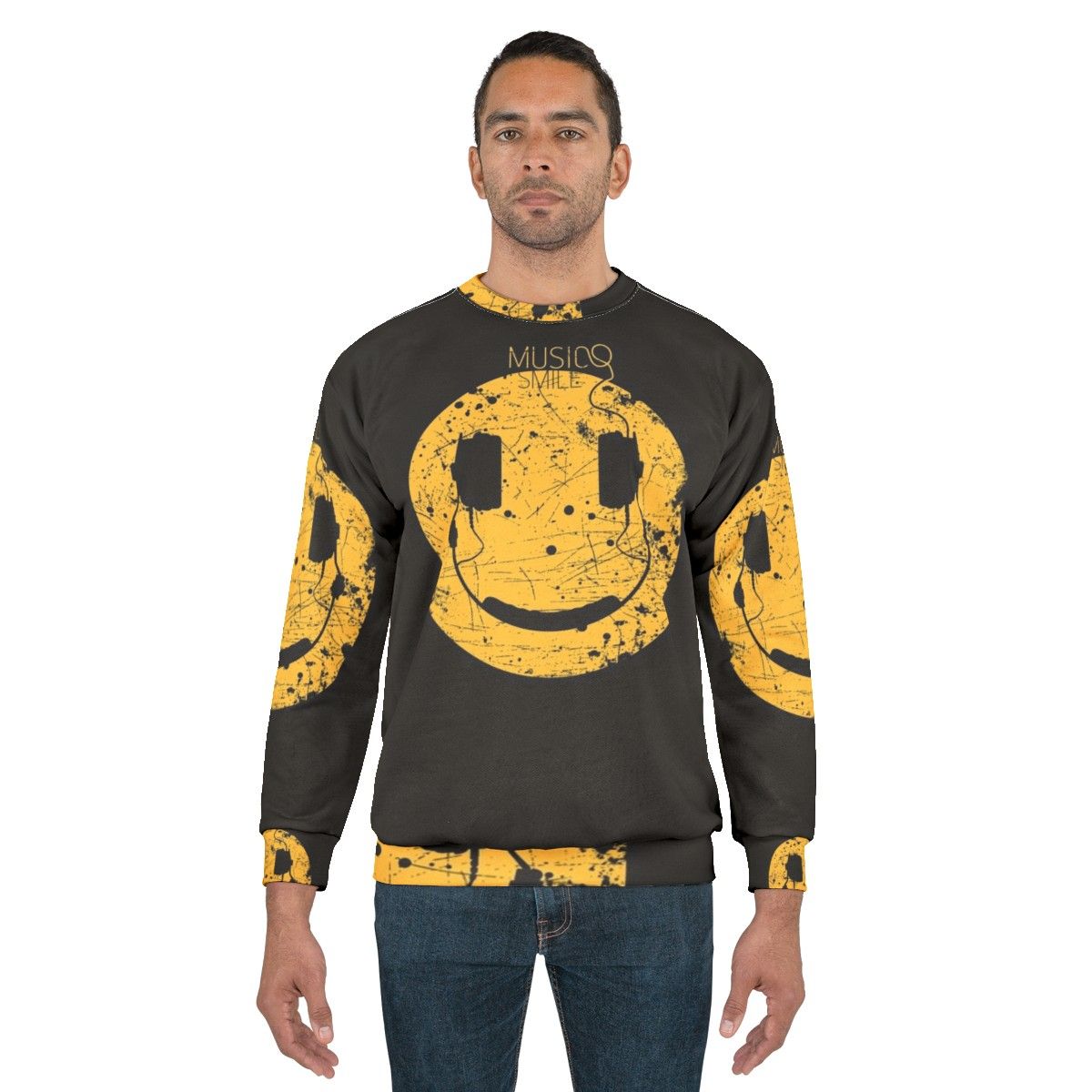 Music Smile V2 Abstract Art Sweatshirt - men