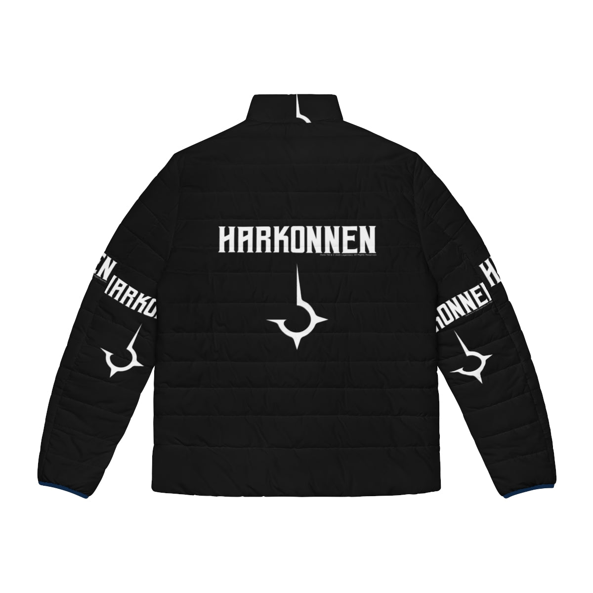 Dune House Harkonnen Puffer Jacket featuring the iconic Harkonnen emblem - Back