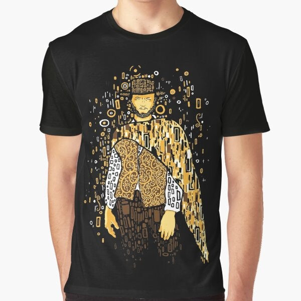 Klimt Clint Eastwood Art Nouveau Graphic T-Shirt featuring a vintage-inspired design