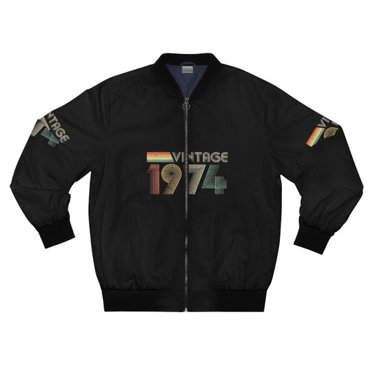 Vintage 1974 bomber jacket for 50th birthday gift