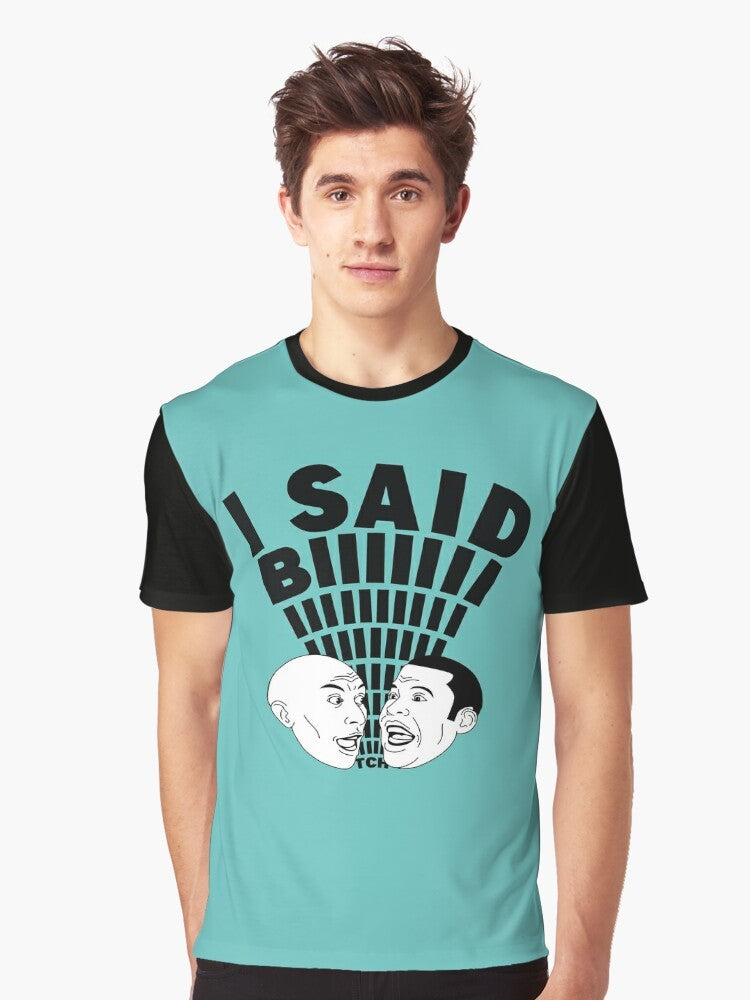 "I Said B*tch" Key and Peele Graphic T-Shirt, featuring the iconic sketch comedy duo - Men