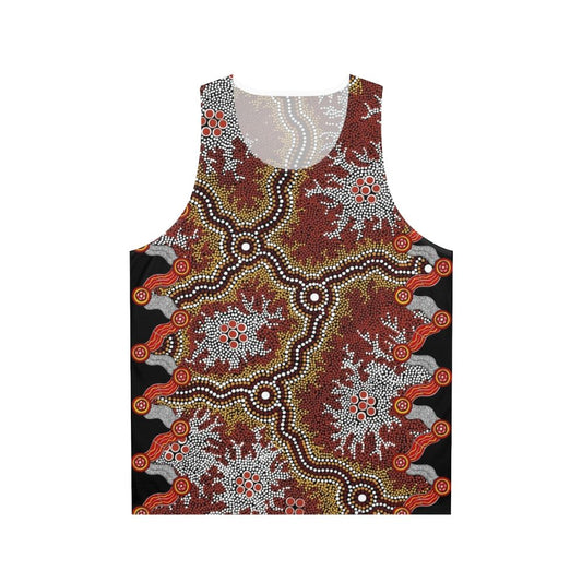 Aboriginal art design unisex tank top