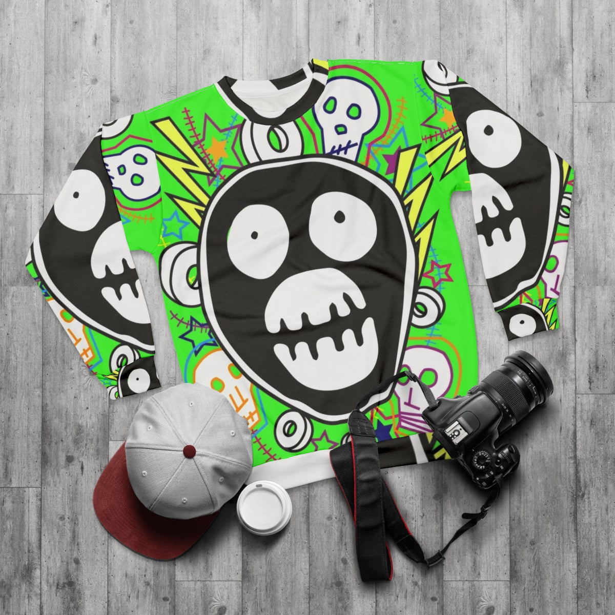 Mighty Boosh Logo Sweatshirt - flat lay