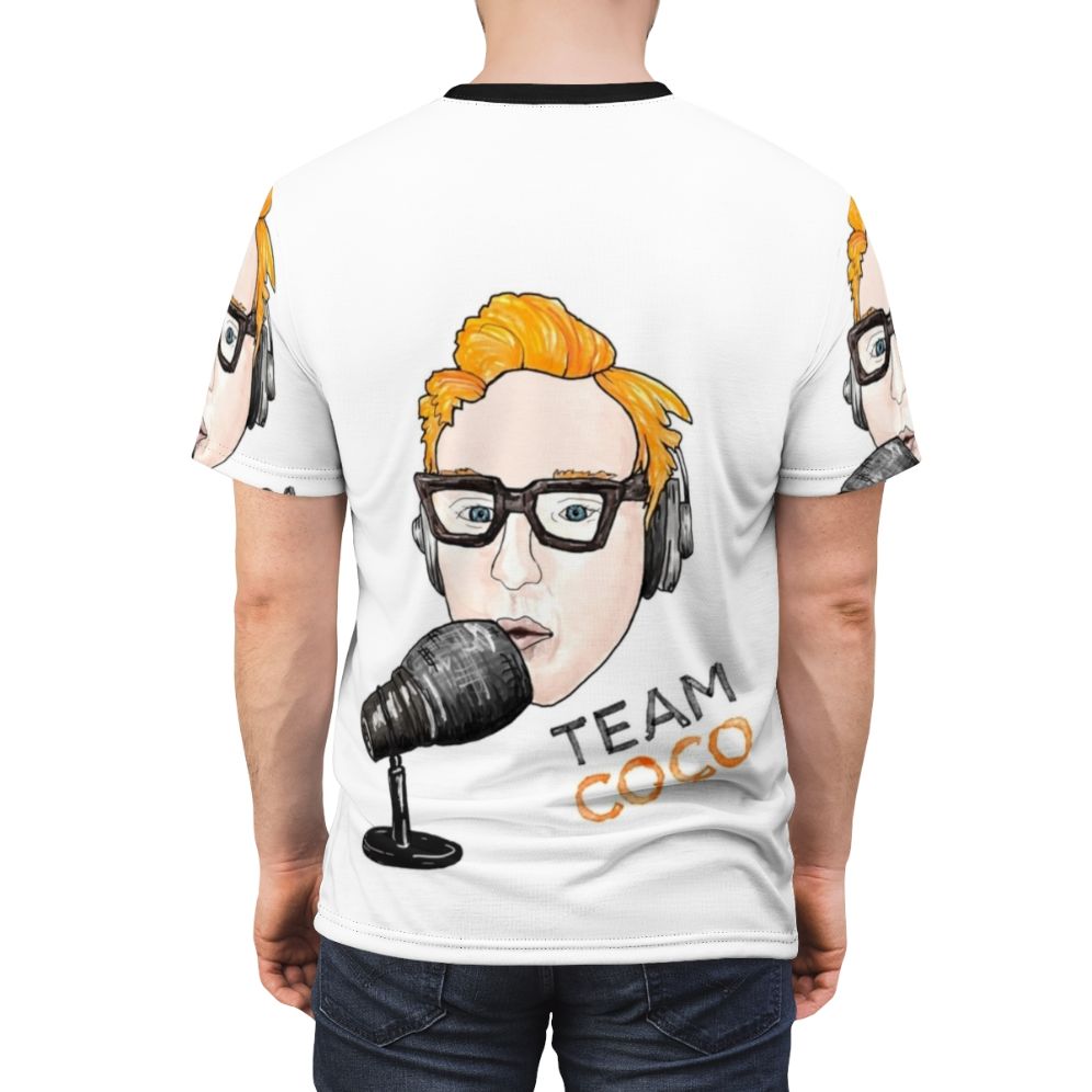 Conan O'Brien inspired custom t-shirt design for Team Coco fans - men back