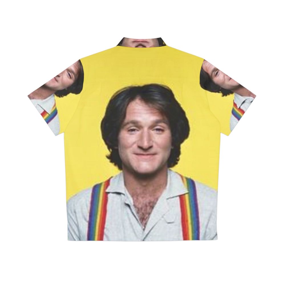 Authentic Robin Williams "Mork from Ork" Hawaiian Shirt - Back