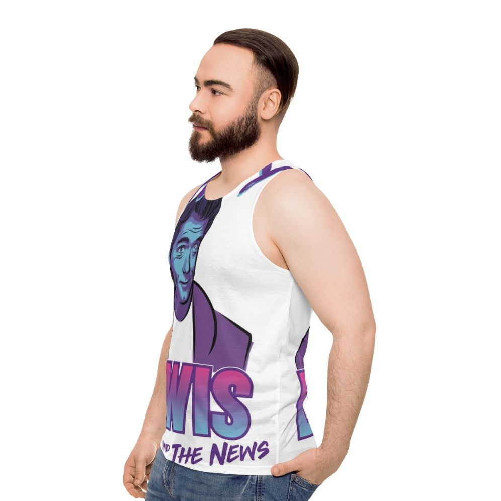 Huey Lewis & The News Unisex Tank Top - men side