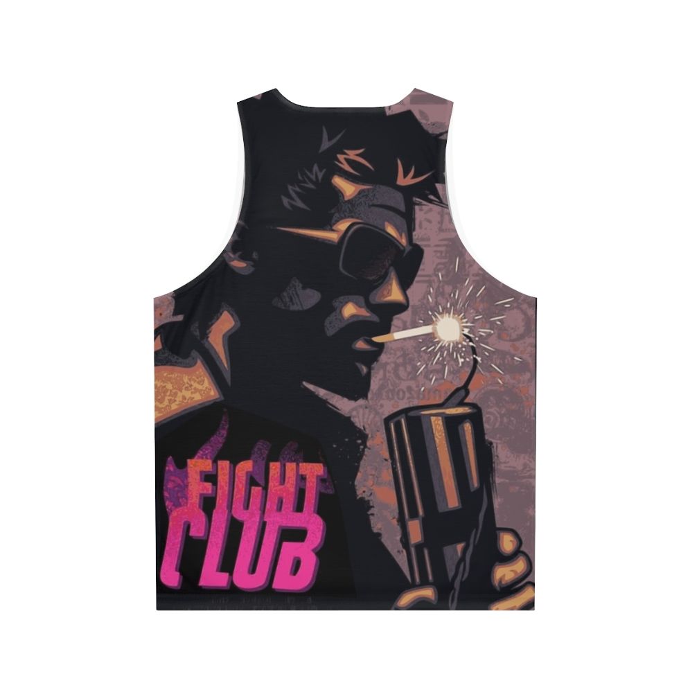 Fight Club Tyler Durden Smoking Dynamite Unisex Tank Top - Back