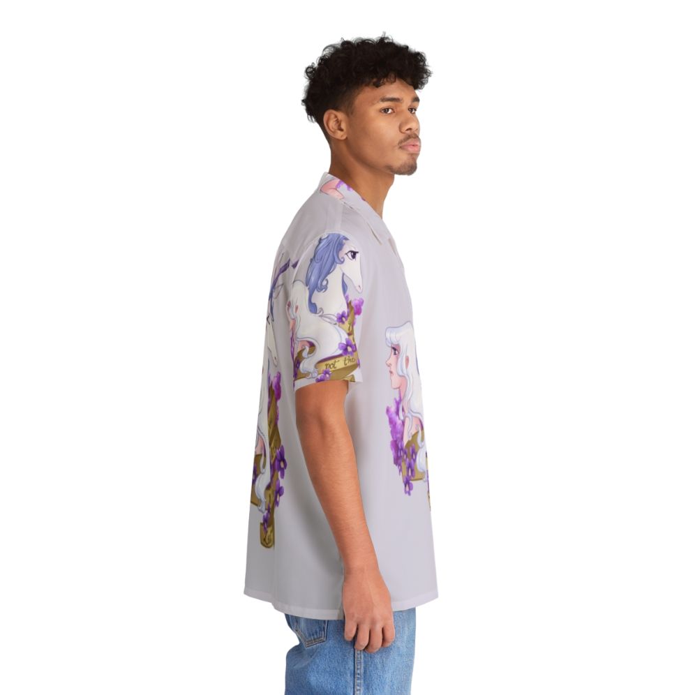 Colorful "Not The Last" Hawaiian Shirt with Fantasy Unicorn Design - People Pight