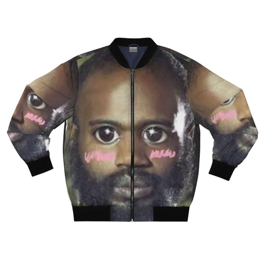 A kawaii-style bomber jacket featuring the death grips MC Ride character