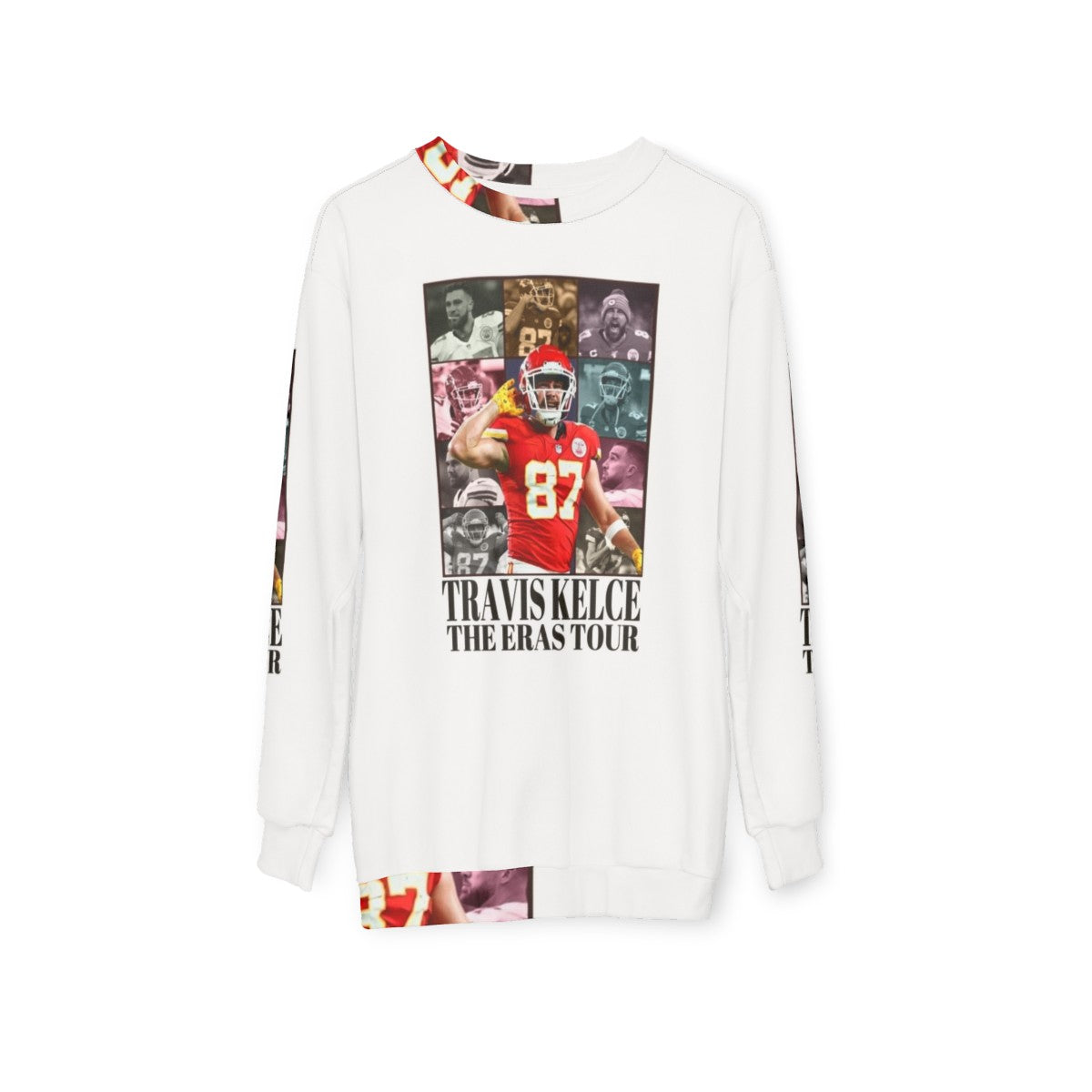 Travis Kelce Kansas City Chiefs NFL Football Sweatshirt - hanging