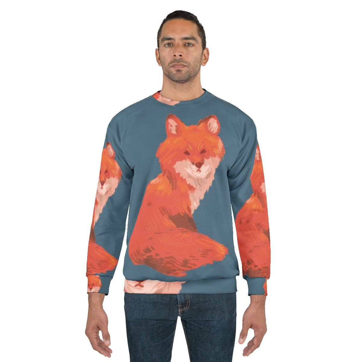 Red Fox Painted Sweatshirt - men