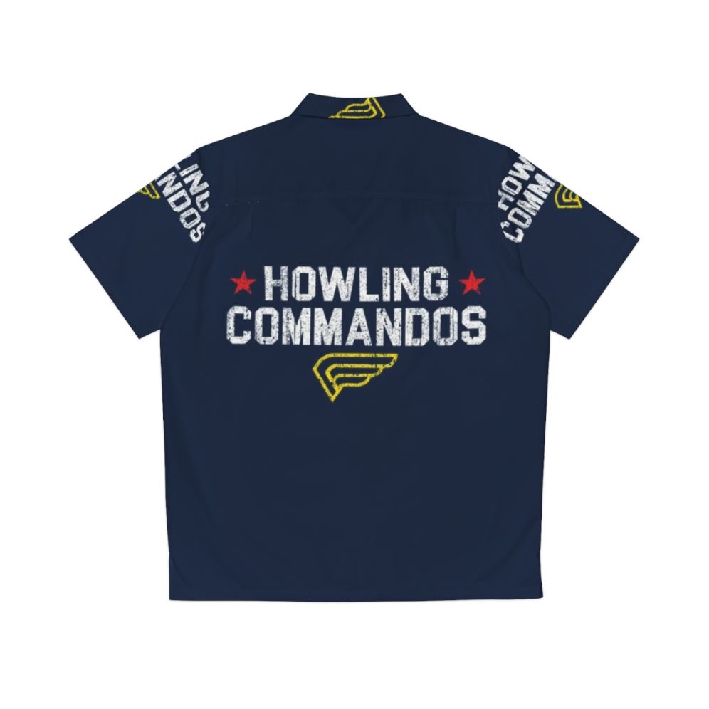 Marvel's Howling Commandos Hawaiian Shirt, featuring Bucky Barnes and other superheroes - Back