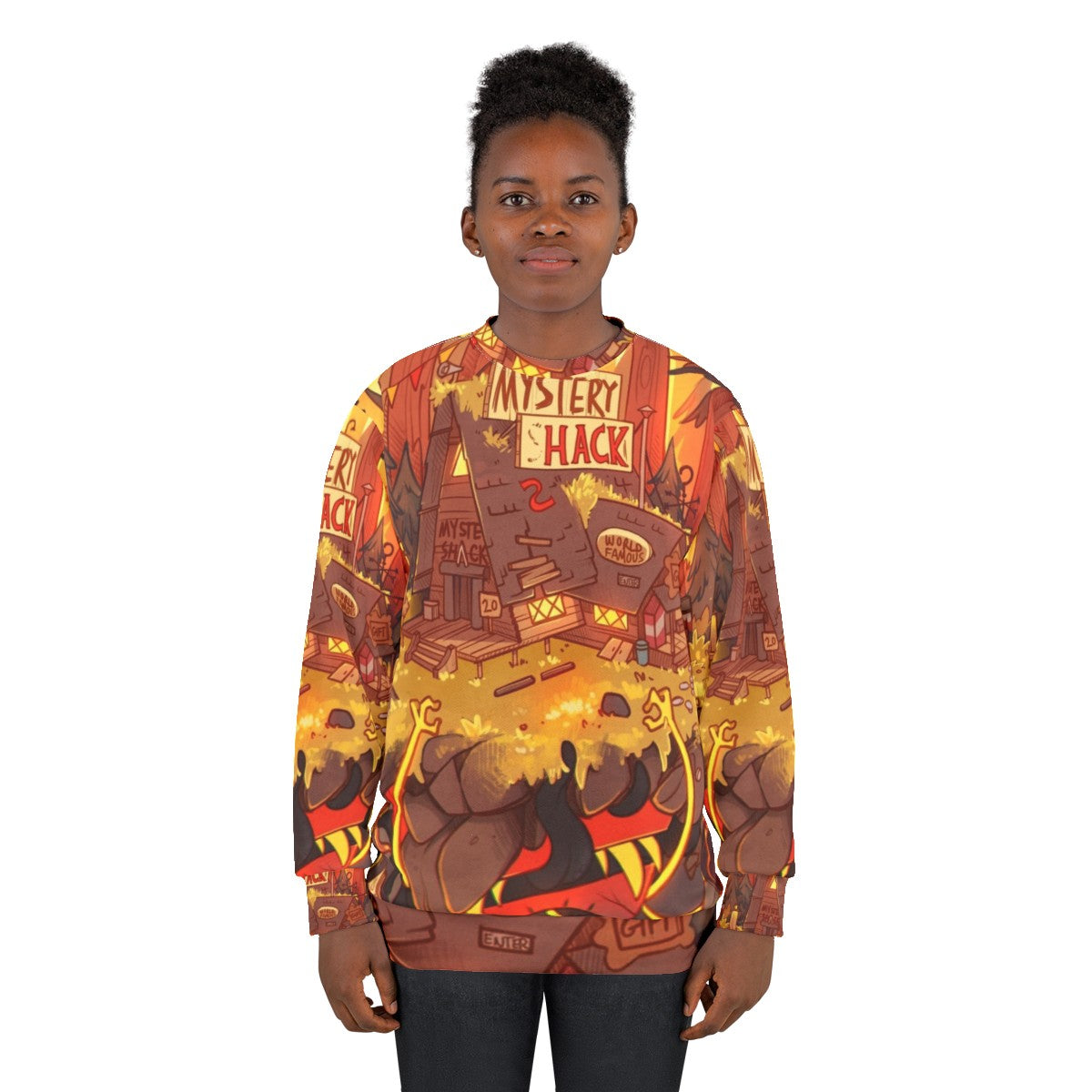 Weirdmageddon Gravity Falls Bill Cipher Sweatshirt - women