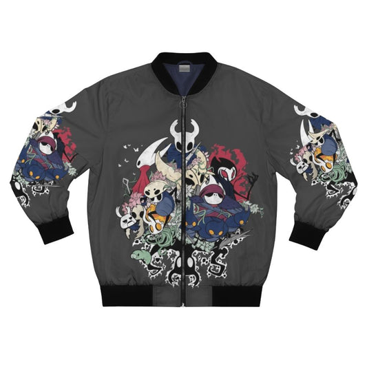 Hollow Knight Inspired Bomber Jacket with Hornet and Grimm Designs