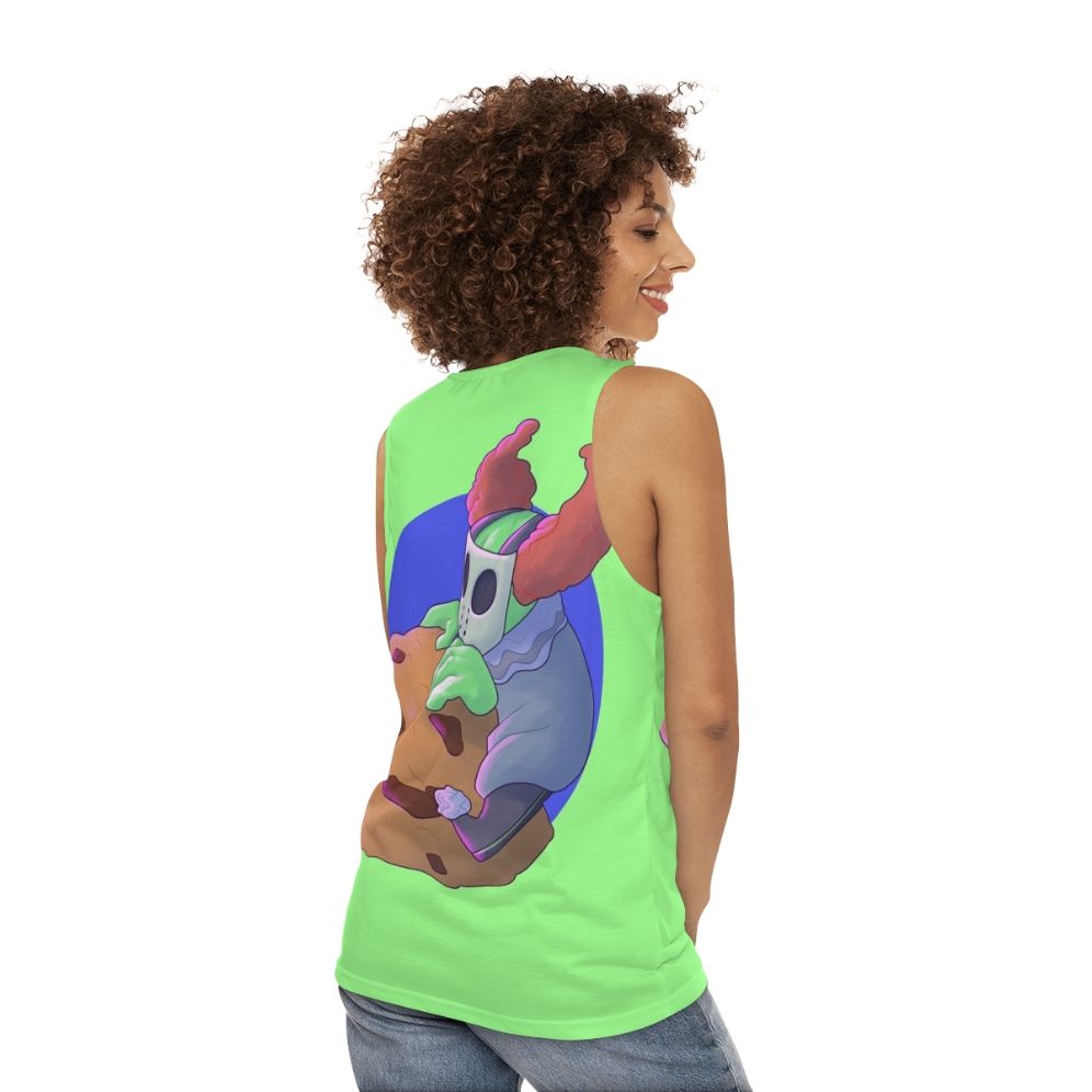 Tricky Unisex Tank Top - women back