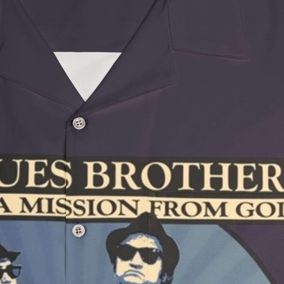 Blues Brothers Mission From God Hawaiian Shirt - Detail