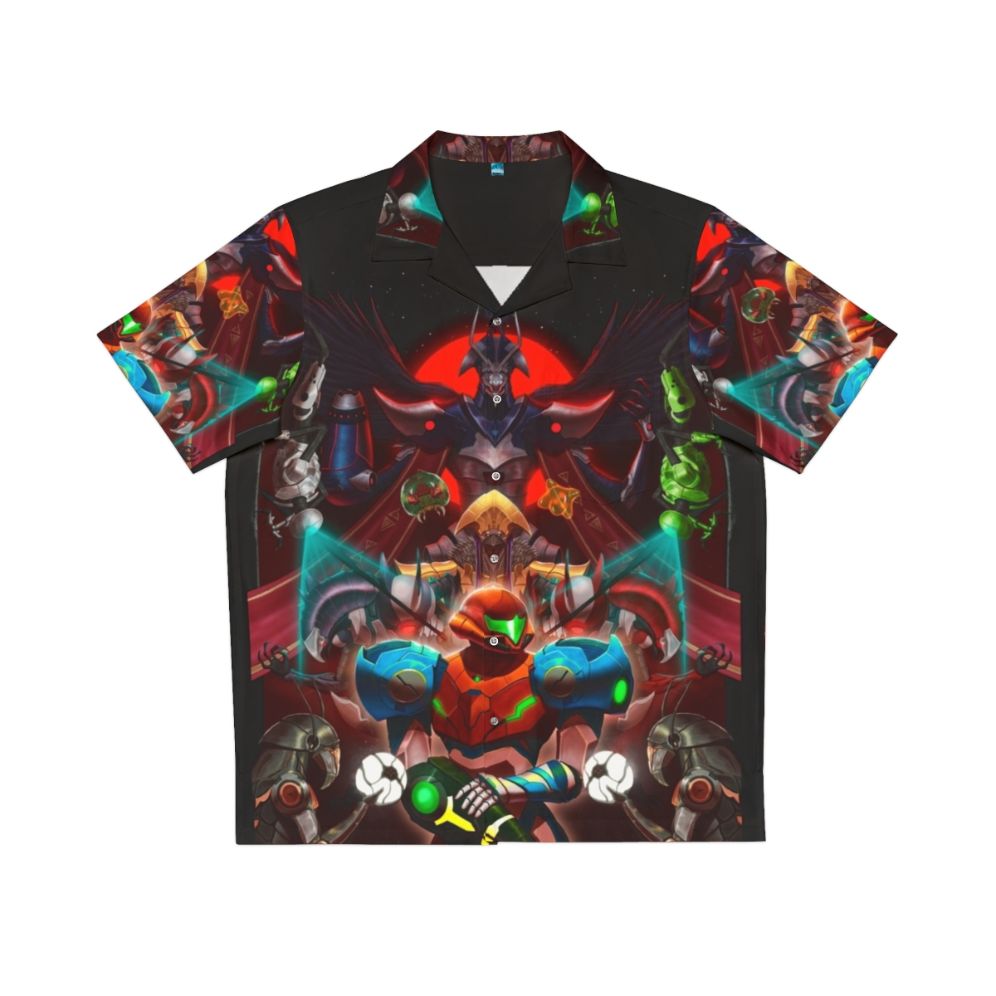 Metroid Dread Hawaiian Shirt featuring Samus Aran