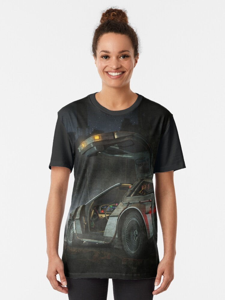 Back to the Future Delorean Time Travel Graphic T-Shirt - Women