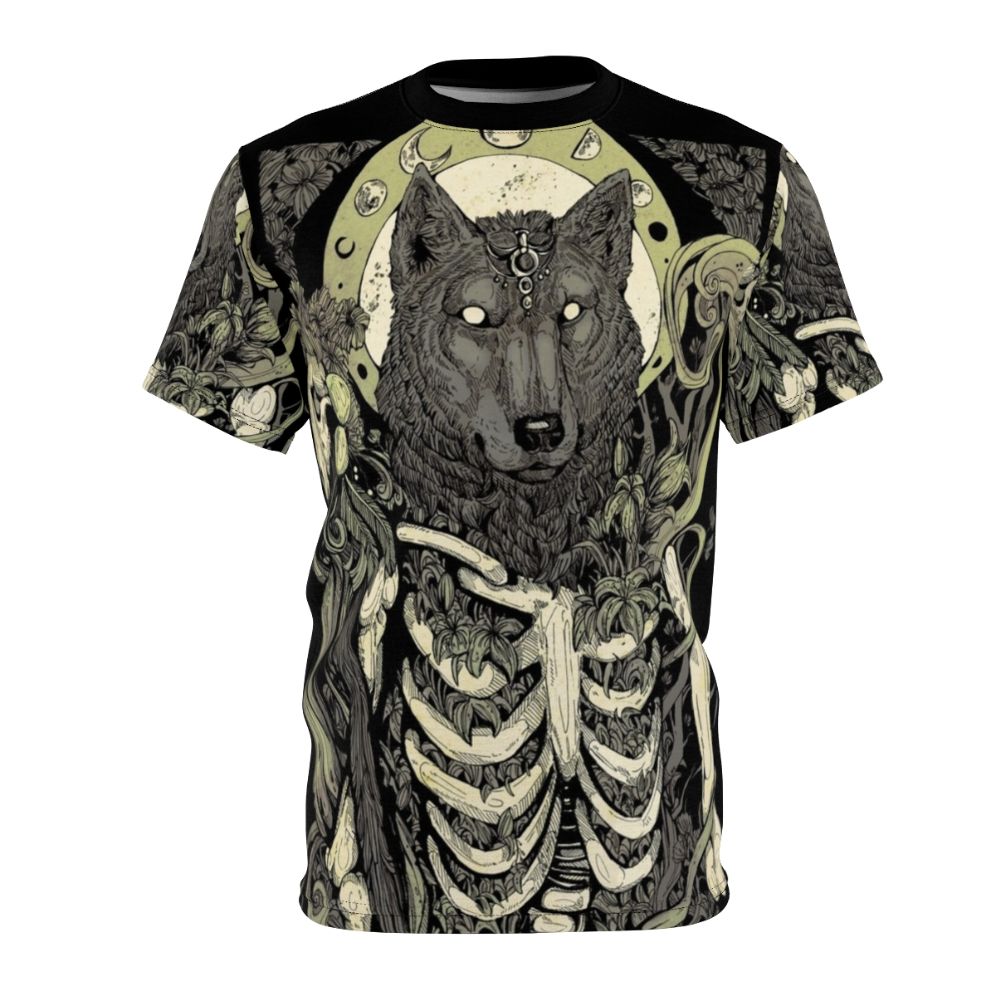 Lycanthropy werewolf wolf skull graphic t-shirt design