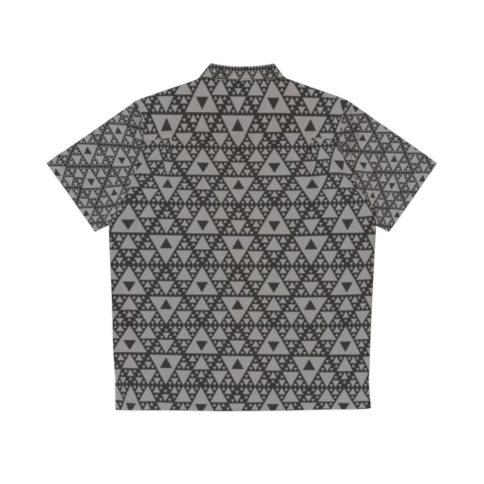 Mocap Triangle Pattern Hawaiian Shirt - Back