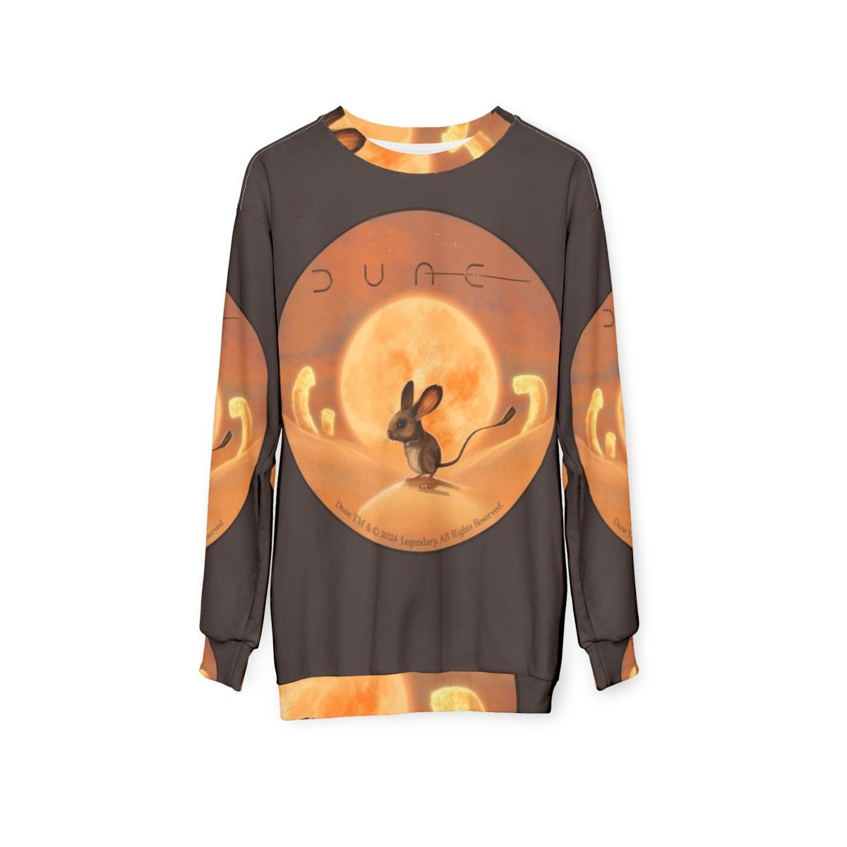 Dune Desert Mouse Painting Sweatshirt - hanging