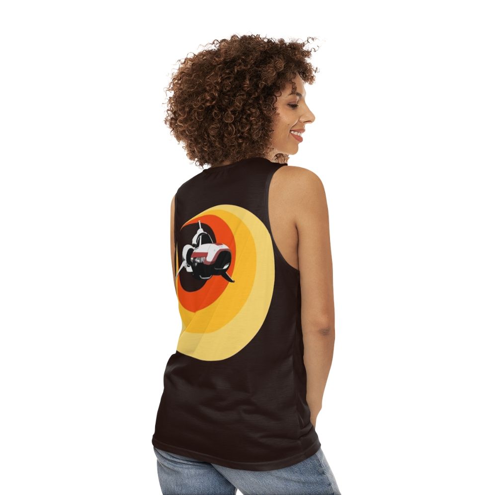 Turbo Boost Retro Sci-Fi Unisex Tank Top - women back