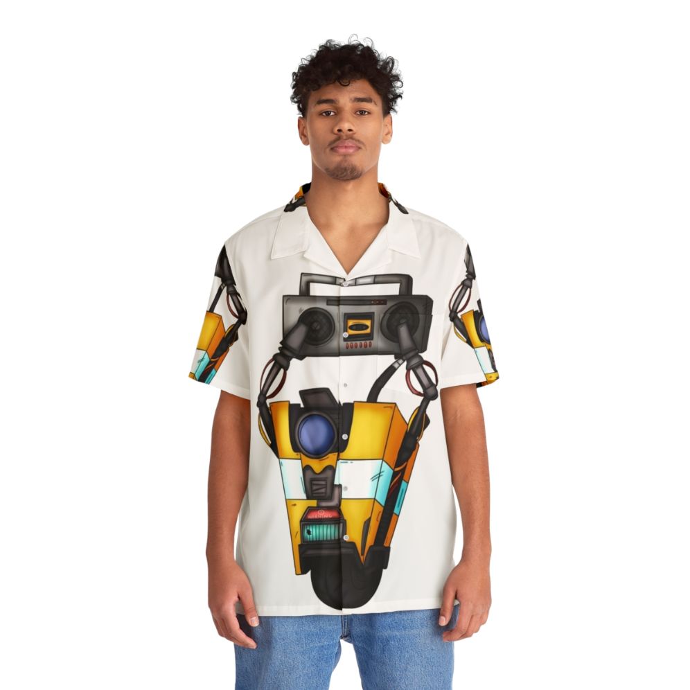 Borderlands Claptrap Boombox Hawaiian Shirt - People Front