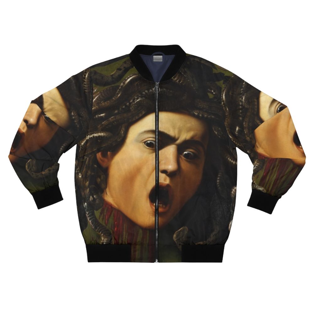 Caravaggio Medusa Bomber Jacket with renaissance art inspired design