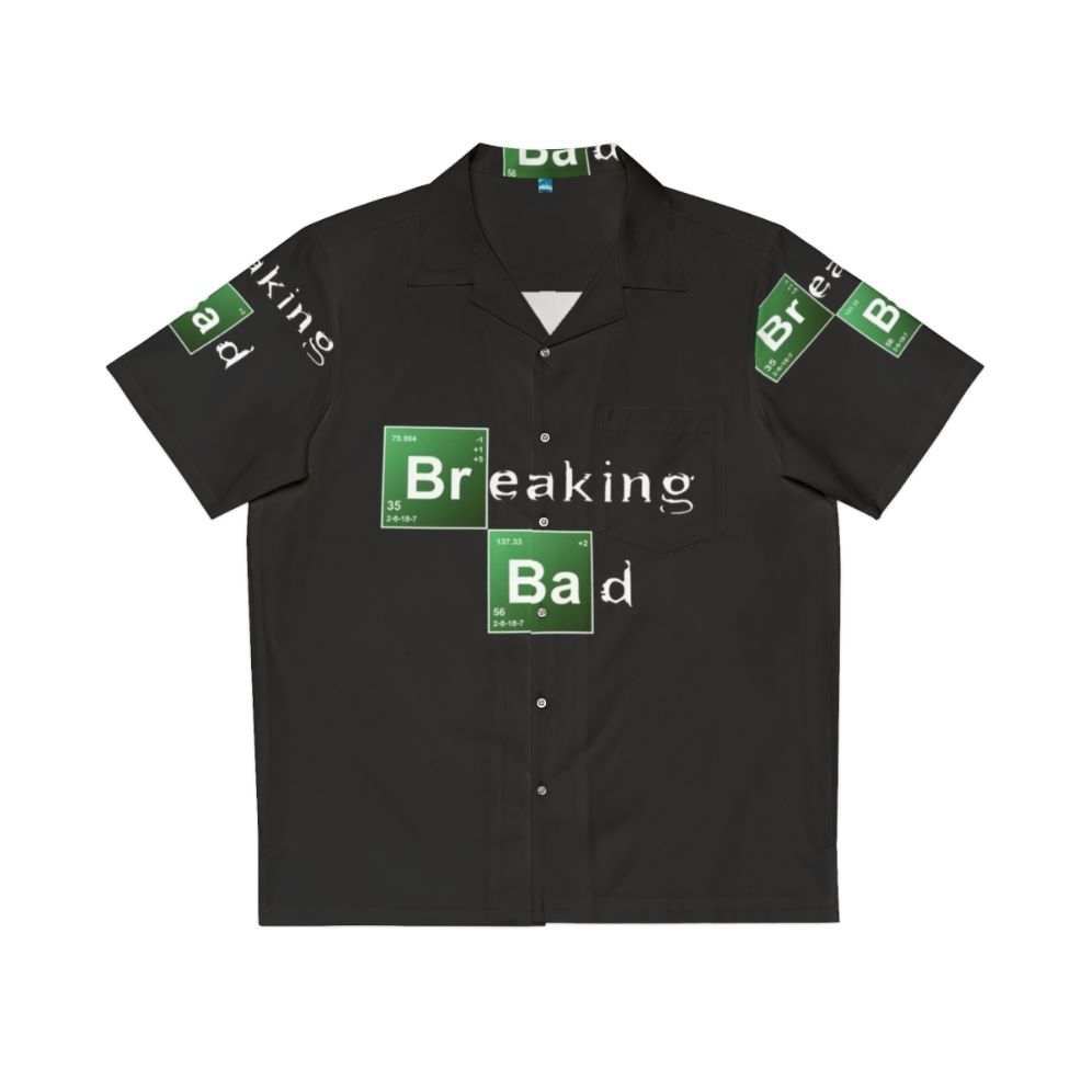 Breaking Bad inspired Hawaiian style shirt with Heisenberg and Jesse Pinkman graphics