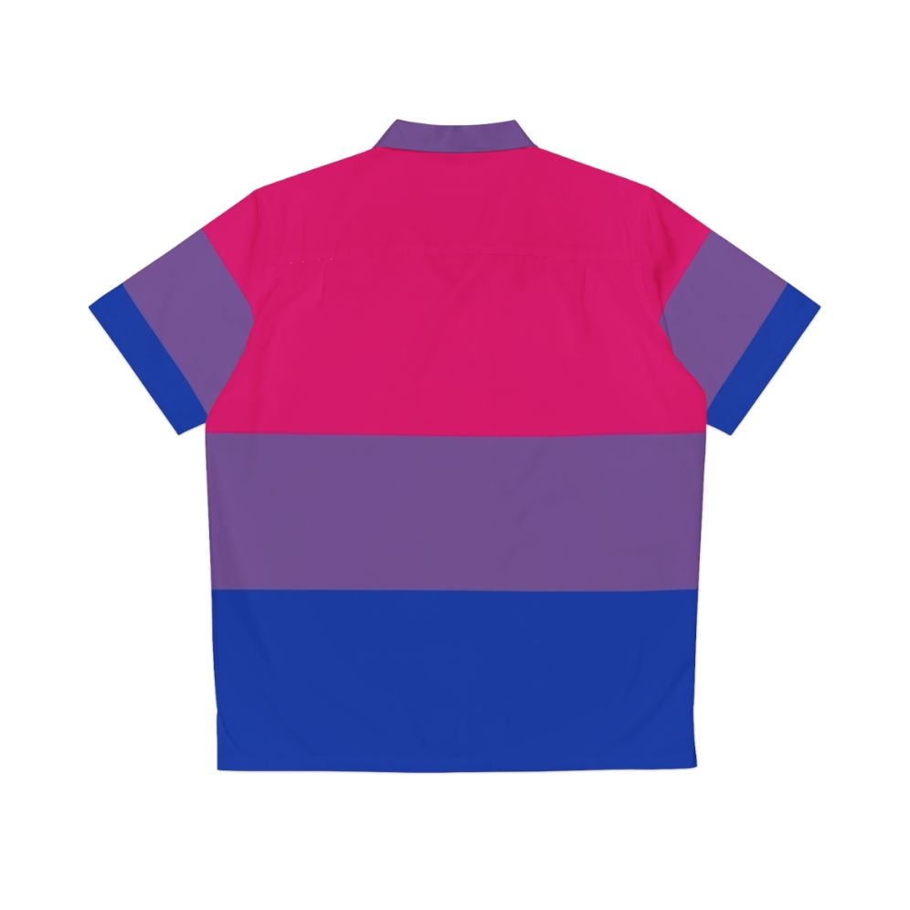 Bisexual pride flag Hawaiian shirt - Back