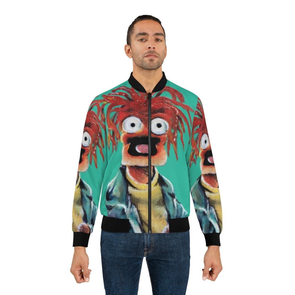 Pepe the King Prawn Muppets fan art bomber jacket design - Lifestyle