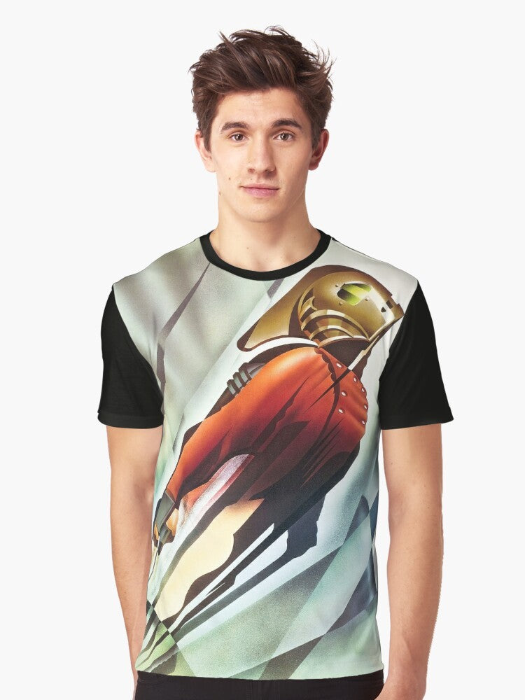 Rocketeer 90s superhero graphic t-shirt - Men