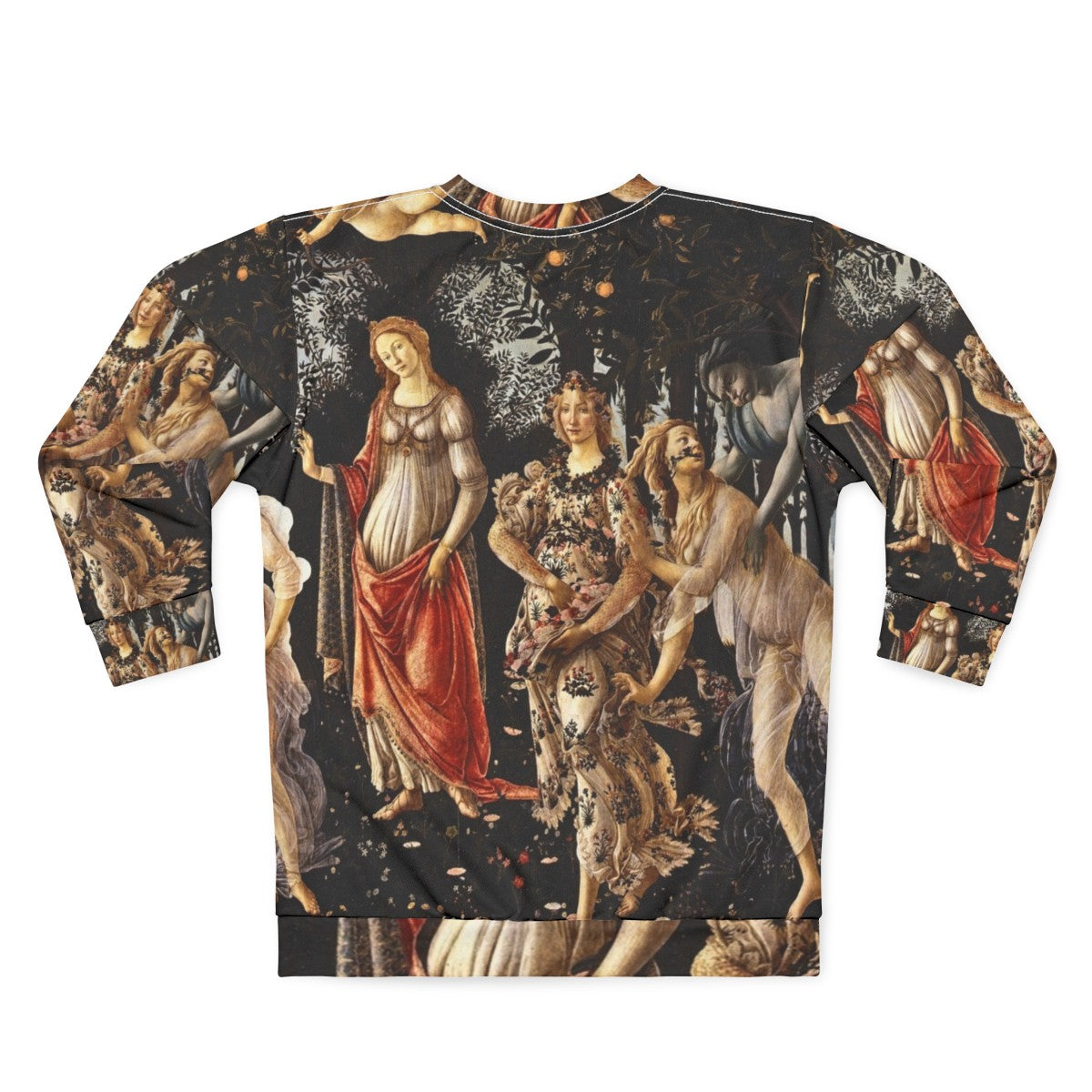 Botticelli's La Primavera Spring 1481-1482 sweatshirt - Back