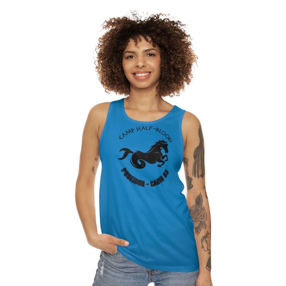 Poseidon Unisex Greek Mythology Tank Top - women