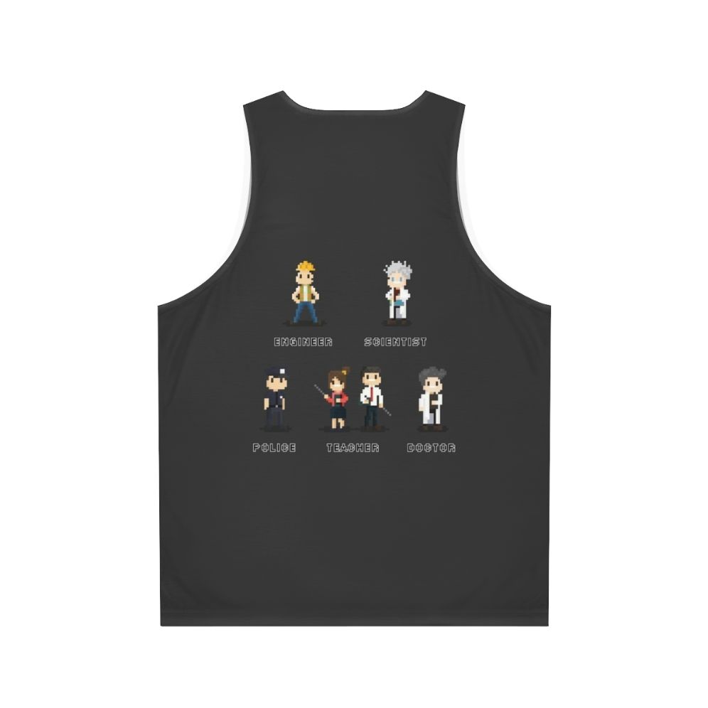 Unisex occupation impression tank top - Back