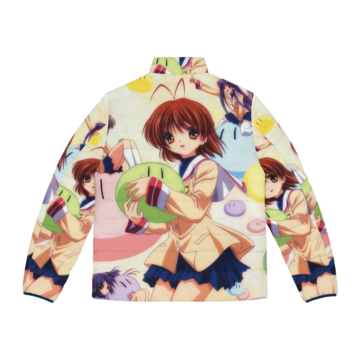 Clannad Anime Nagisa Furukawa Puffer Jacket - Back