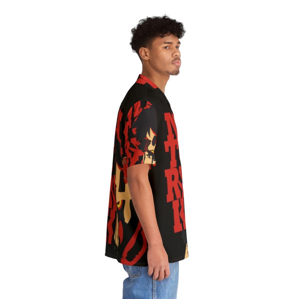 Matoi Ryuko Hawaiian Shirt with Anime-Inspired Minimalist Design - People Pight