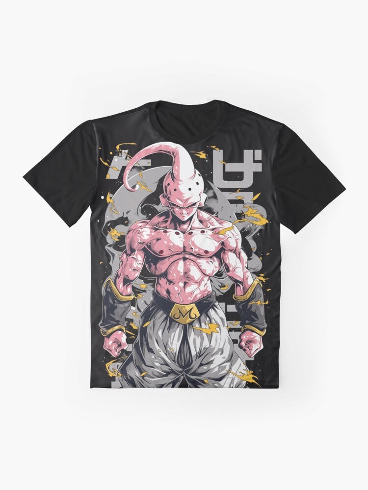 Majin Buu from the Dragon Ball Z anime series graphic t-shirt - Flat lay