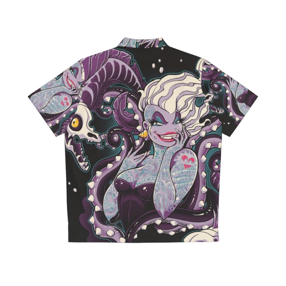 Empowering Hawaiian shirt with villain, octopus, and sea witch design - Back