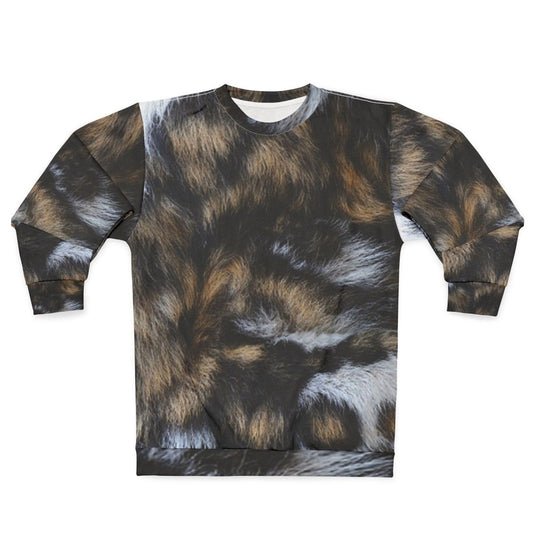 African wild dog fur print sweatshirt